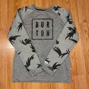 Burton Women’s Gray Sweatshirt with Black Pattern